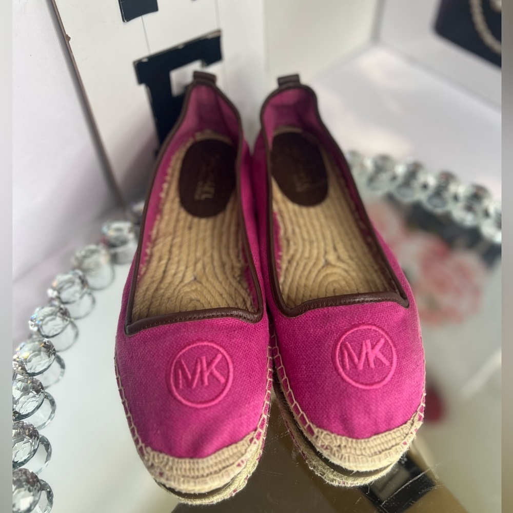 Michael Kors Mathilde pink Espadrille Heavy Canvas size 8.5